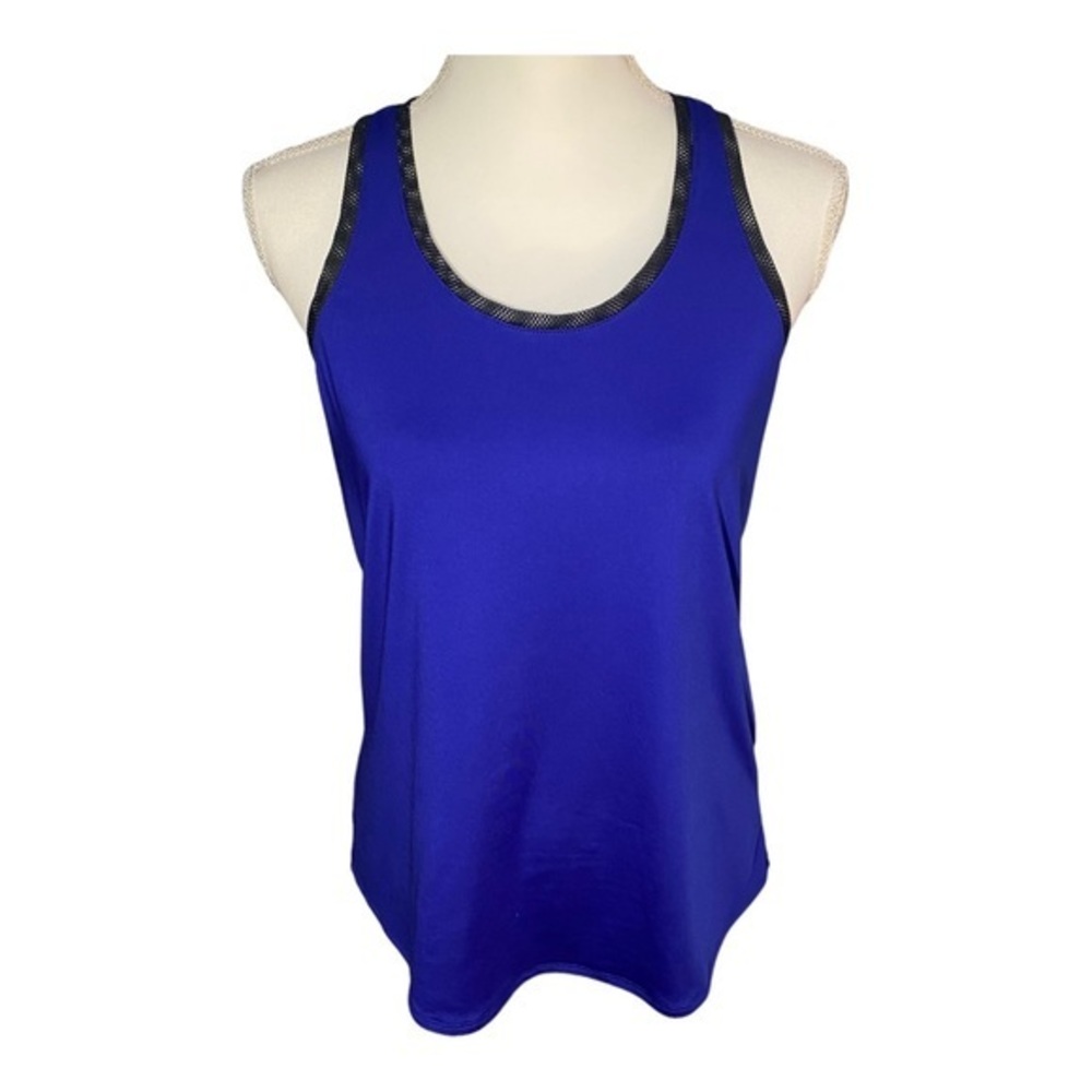 Fabletics Mosa Blue Black Racerback‎ Tank - Picture 4 of 8